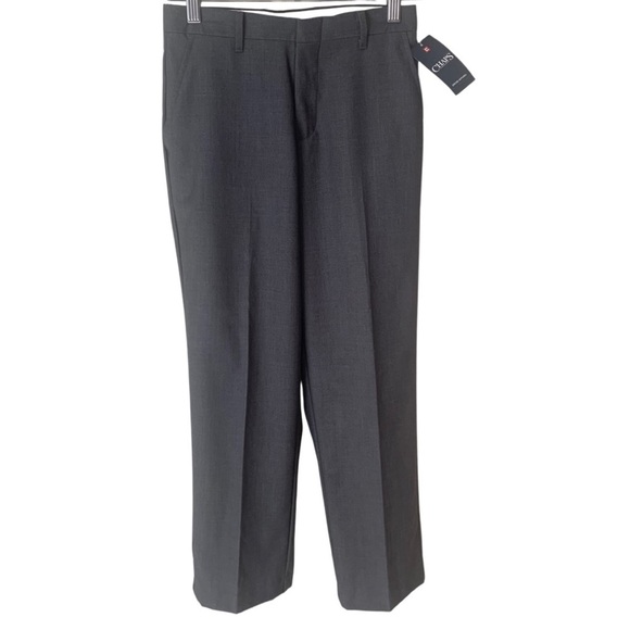 NWT CHAPS Boys Dress Pants Dark Charcoal Heather Style# C841180 Classic Size 10 - Picture 2 of 16